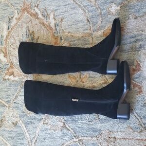 Vince Camuto Black Leather Knee-High Women's Boots Size 7.5